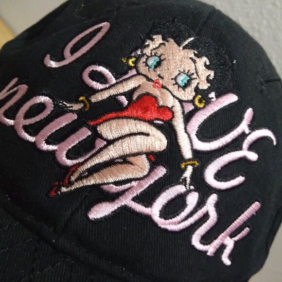 Vintage Betty Boop I Love New York Strap Back Hat Cap main image 8